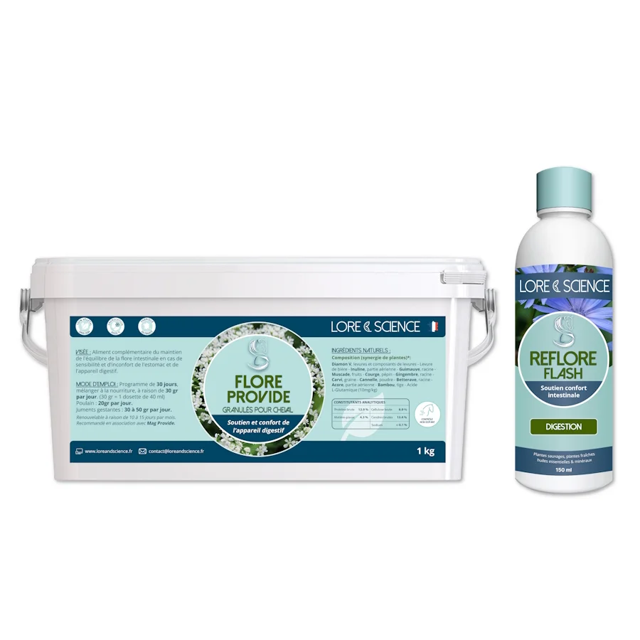 Pack Digestion - Soutien la restauration flore intestinale cheval