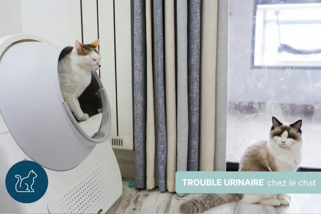 Difficultés à uriner chez le chat